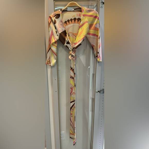 Emilio Pucci Tops - Vintage Emilio Pucci wrap shirt